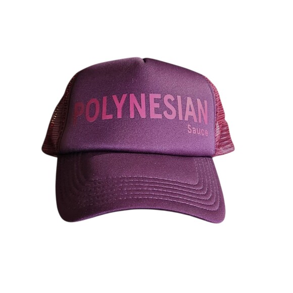 NEW Chick-Fil-A Snap Back Hat Maroon w/ Polynesian Sauce Graphic - Picture 1 of 9